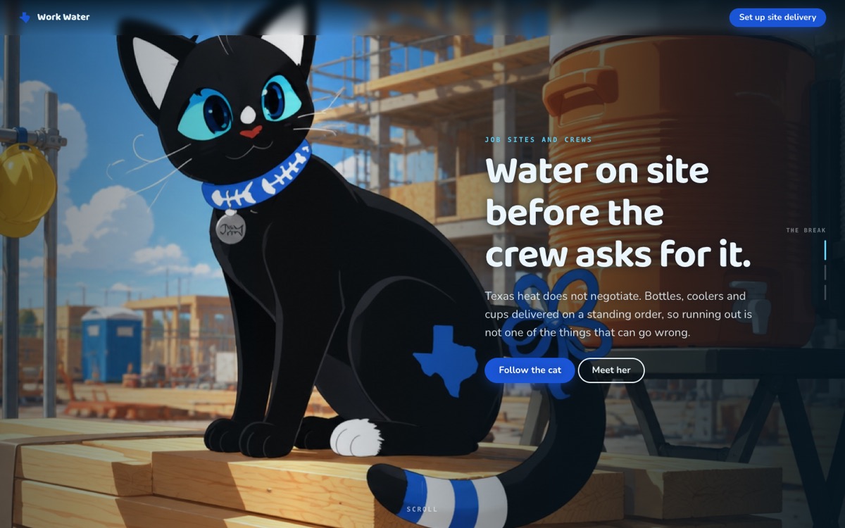 Screenshot of Work Water — with Gazpacho