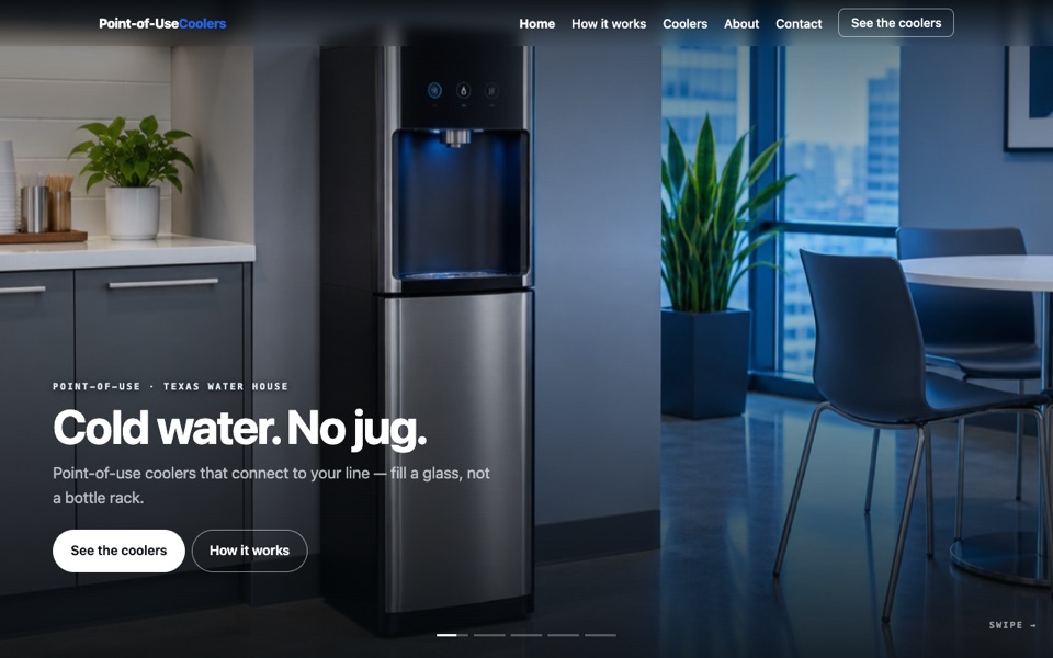 Screenshot of Point-of-Use Coolers — makeover